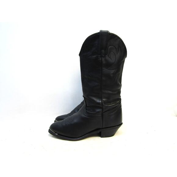 DURANGO Womens Size 6.5 M Black Leather Cowboy Western Boots - Picture 1 of 11